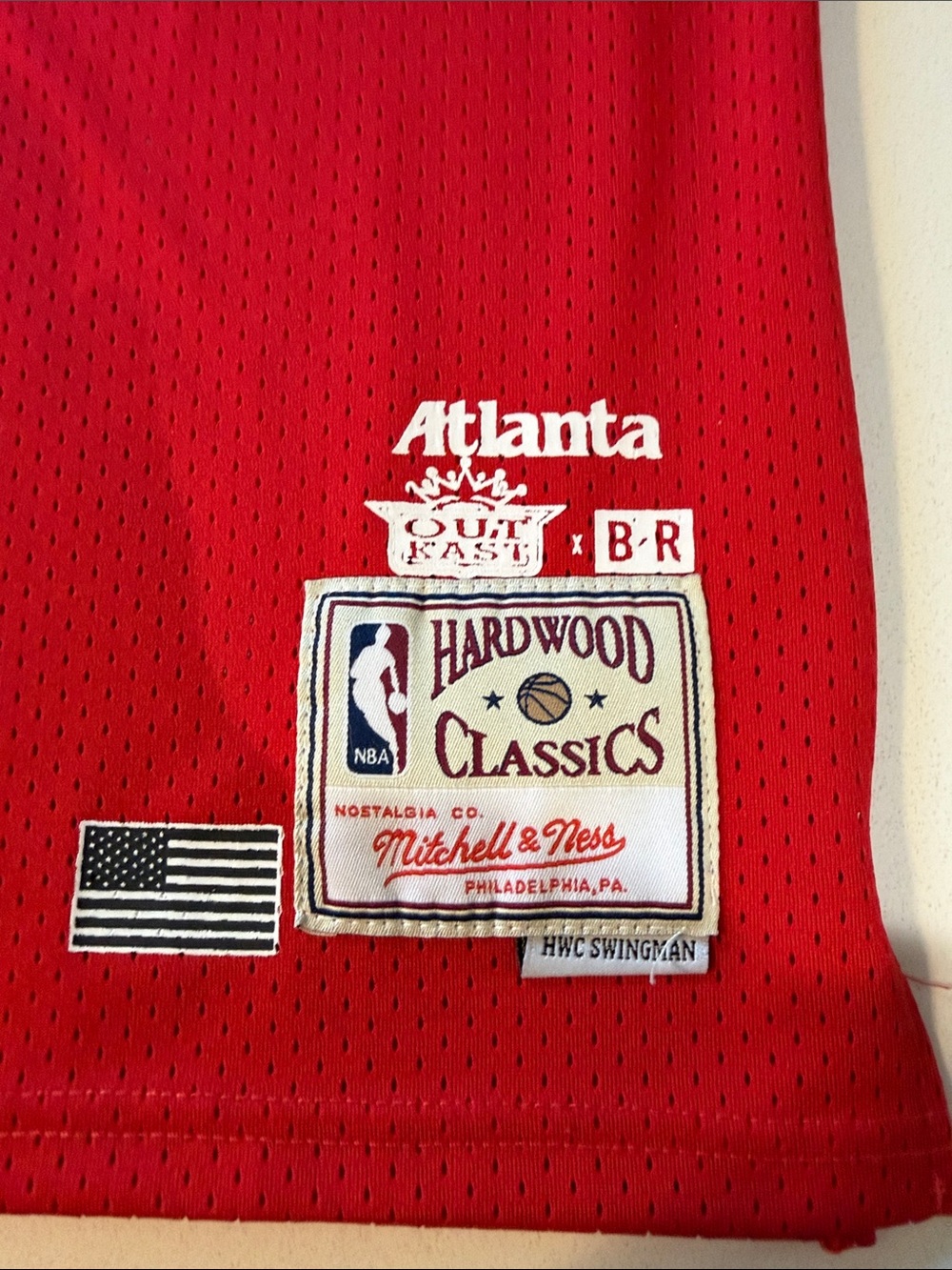 Mitchell & Ness Red and White 'Kast 94' Hardwood Classics Jersey - Picture 2 of 6
